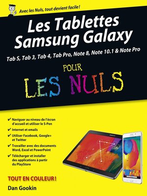 cover image of Tablettes Samsung Galaxy Tab Pour les Nuls, nouvelle édition
